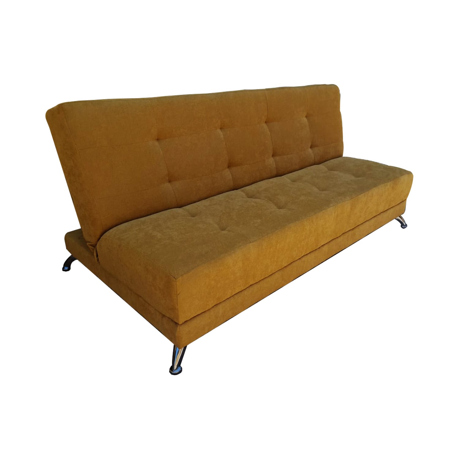 FUTON CAMA HVM PATAGONIA 15P AMARILLO FELPA PMETAL - 1