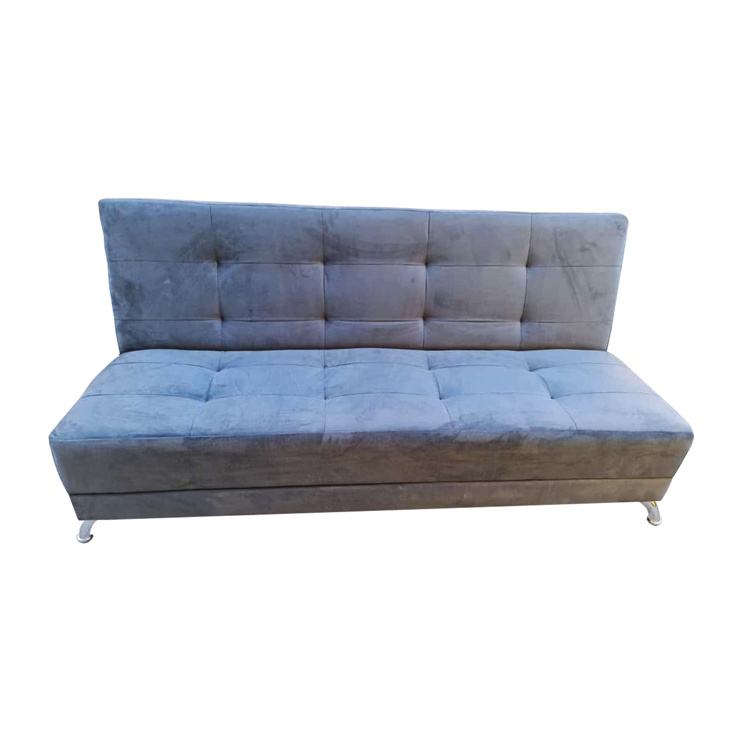 FUTON CAMA HVM PATAGONIA 15P GRIS LINO CLARO PMETAL - 2
