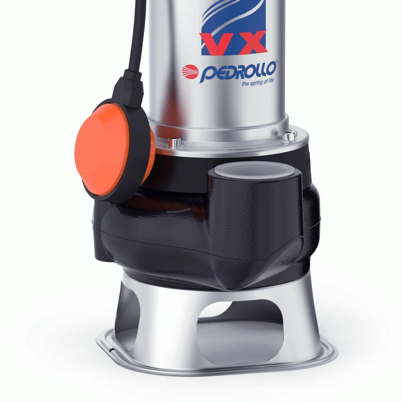 BOMBA SUMERGIBLE PEDROLLO VXM8/50 220V VORTEX AGUAS NEGRAS - 2