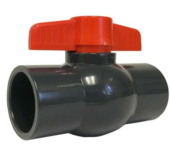 VALVULA DE BOLA PVC 1' 32 MM COMPACTA CEMENTAR.  FLOWMAK - 3
