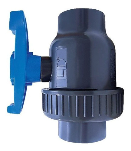 VALVULA DE BOLA PVC 1/2' 20 MM DOBLE AMER HILO  LD - 2