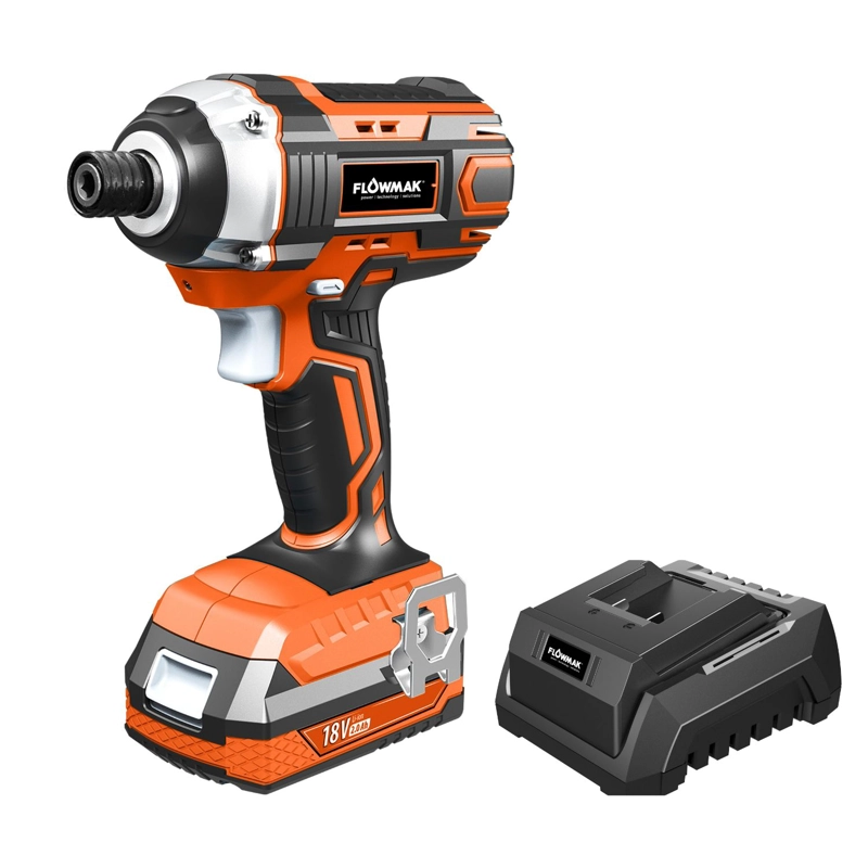 ATORNILLADOR FLOWMAK IMPACTO 1/4 18 V CON BATERÍA - 1