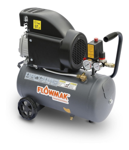 COMBO COMPRESOR DE AIRE 24LITROS 1.5HP MÁS KIT ACCESORIOS - 2