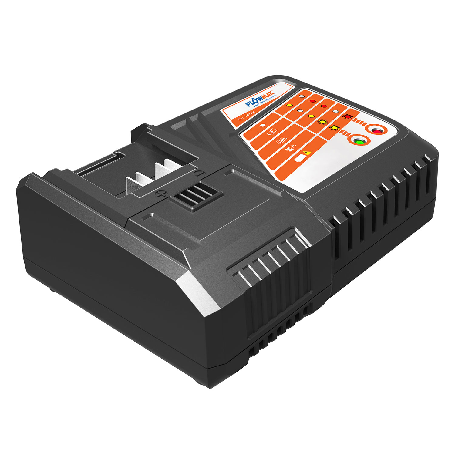 TALADRO PERCUTOR FLOWMAK ATORNILLADOR 10 MM 18 V + ACCESORIOS - 6