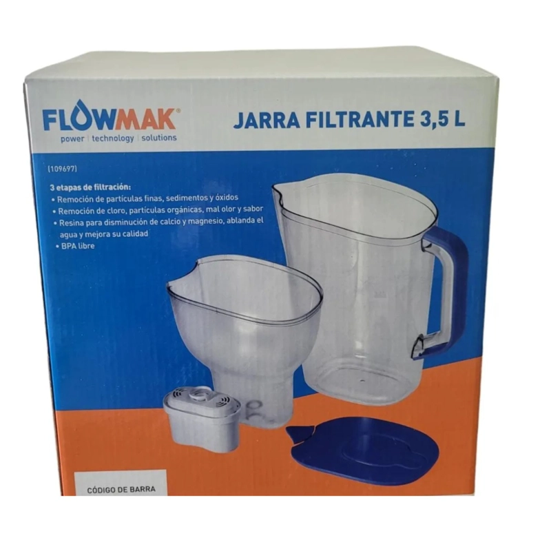 JARRO PURIFICADOR DE AGUA 3,5L CON FILTRO-FLOWMAK - 5