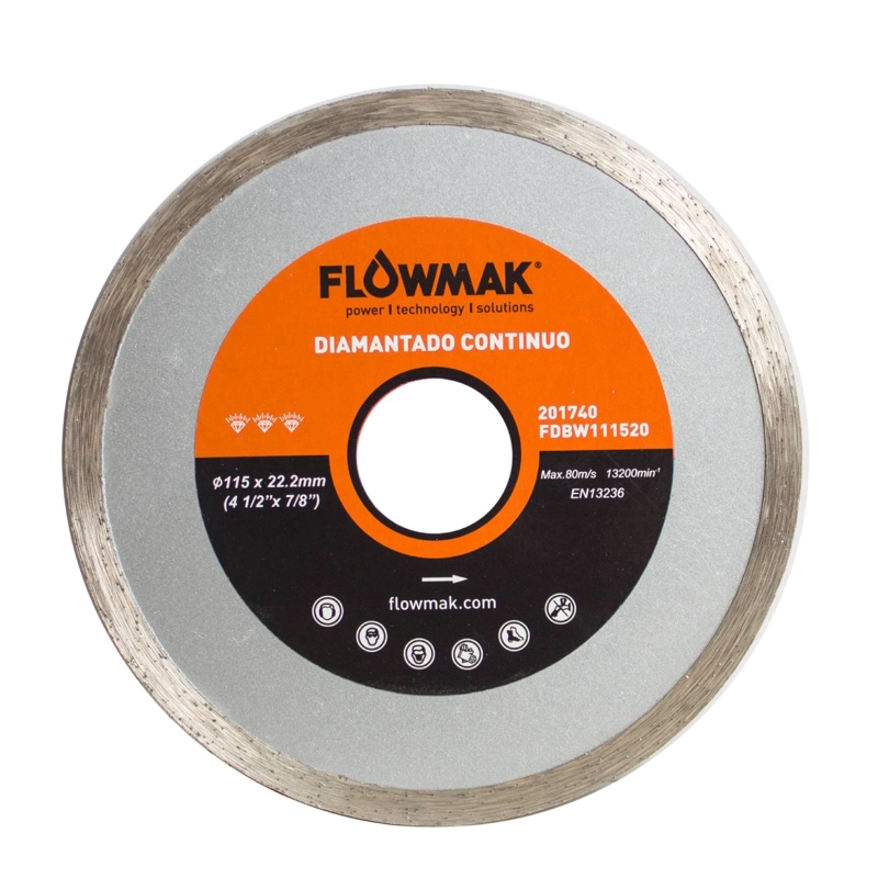 DISCO DIAMANTADO 4,5' CONTINUO FLOWMAK - 2