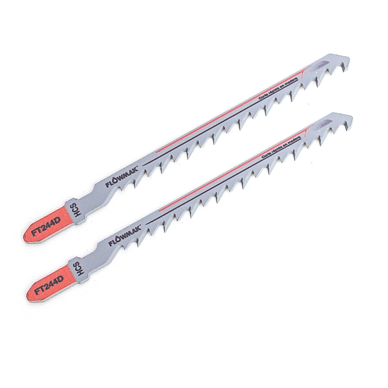 SET DE HOJAS CALADORA LARGAS MADERA 5 PZS FLOWMAK - 2
