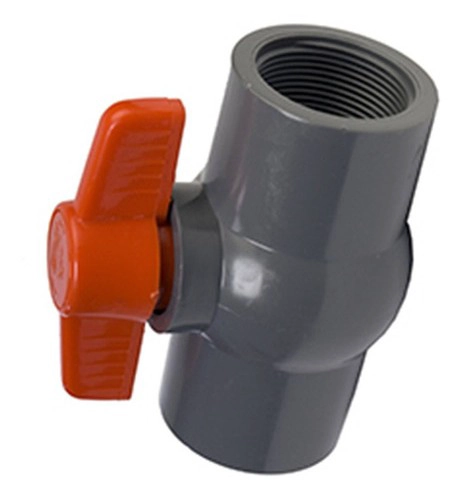 VALVULA DE BOLA PVC 1-1/2' 50 MM COMPACTA HILO  FLOWMAK - 2