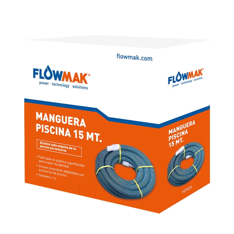 MANGUERA FLOWMAK PISCINA 15 METROS 1 1/2 - 2