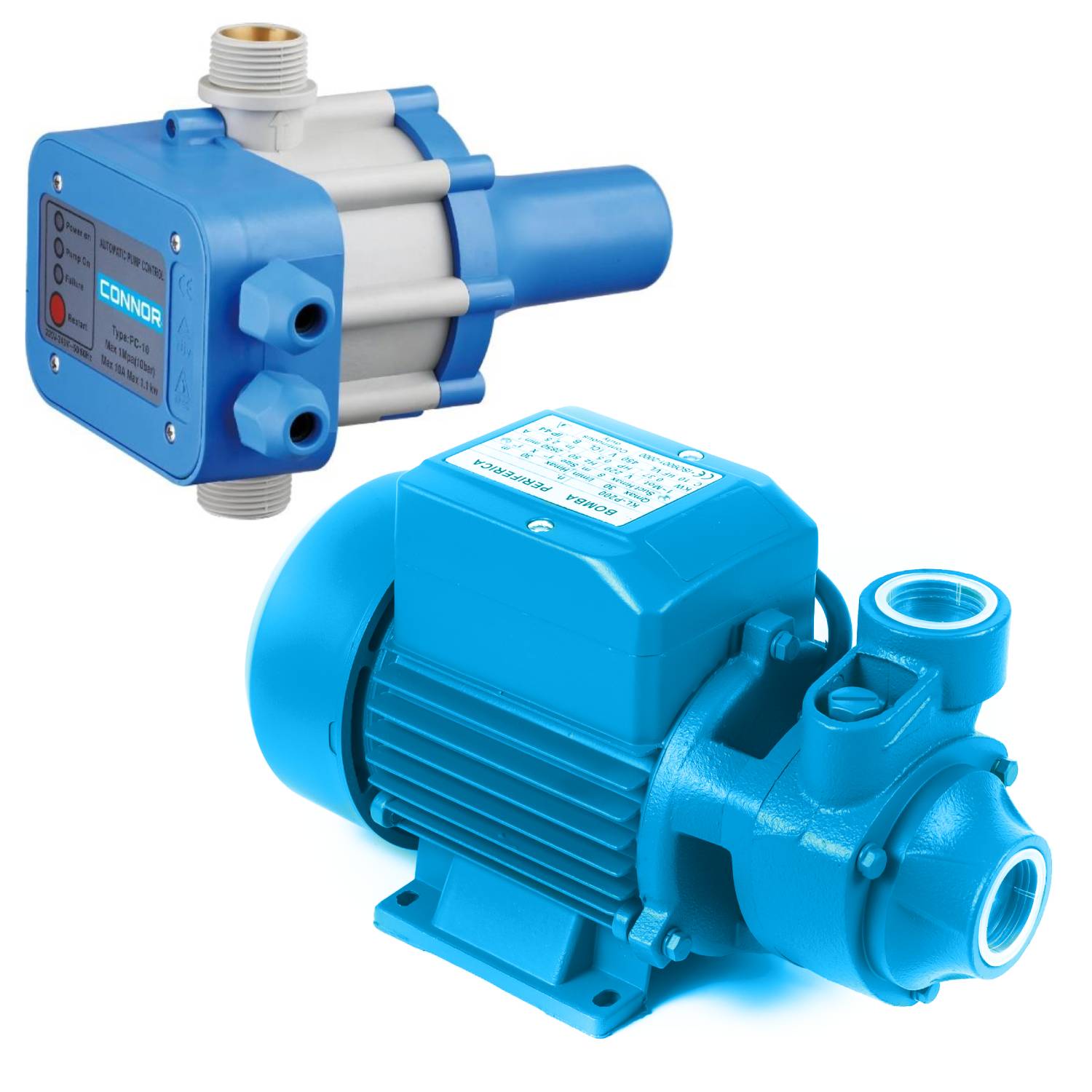BOMBA PERIFÉRICA 0,5 HP Y CONTROLADOR ELECTRÓNICO - 1
