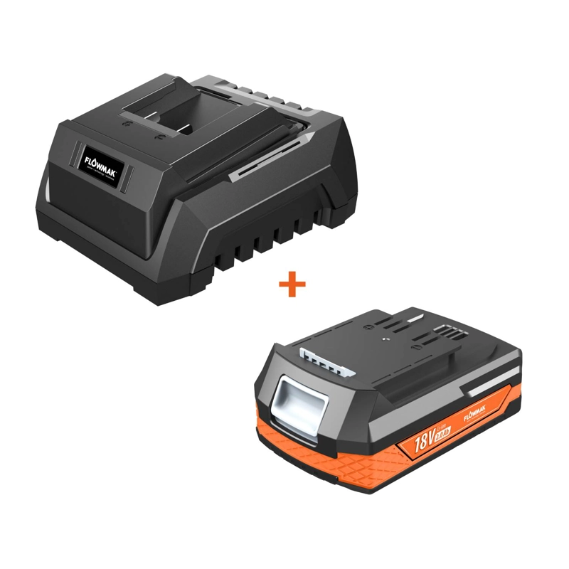CARGADOR 60W MAS BATERIA DE 2AH FLOWMAK - 1