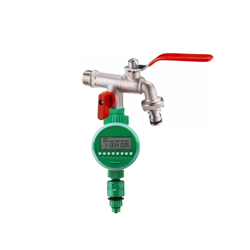 LLAVE FLOWMAK DOBLE 1/2 MÁS PROGRAMADOR RIEGO - 2