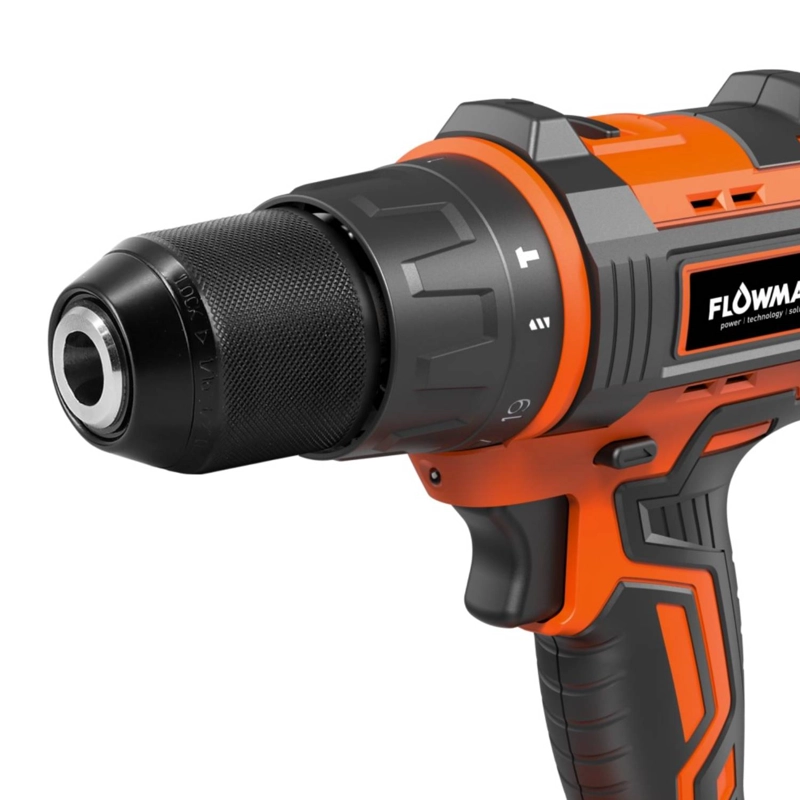 TALADRO PERCUTOR FLOWMAK ATORNILLADOR 13 MM SIN BATERÍA - 2