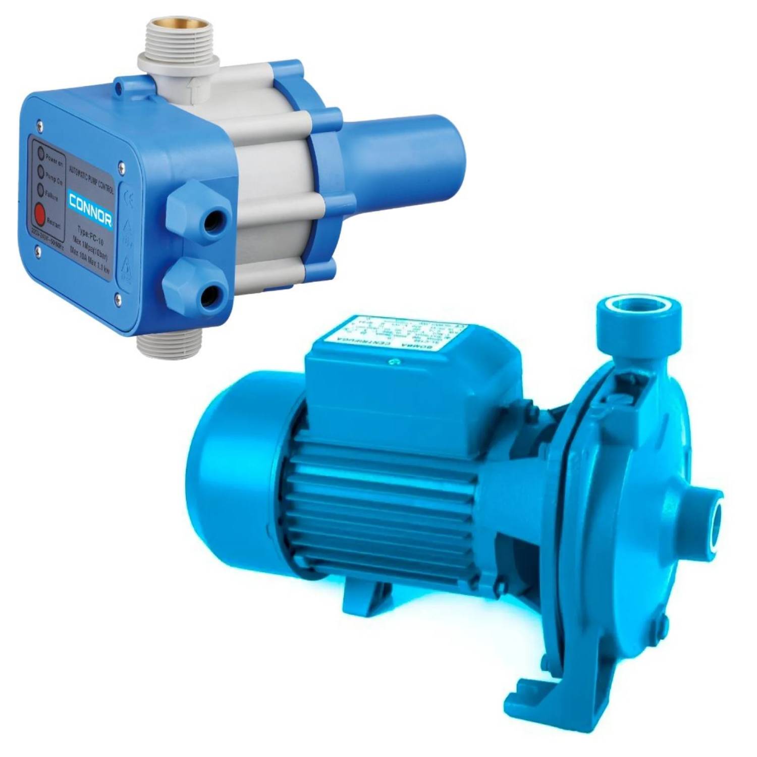 BOMBA CENTRIFUGA CONNOR 1 HP 220V Y CONTROLADOR ELECTRÓNICO - 1