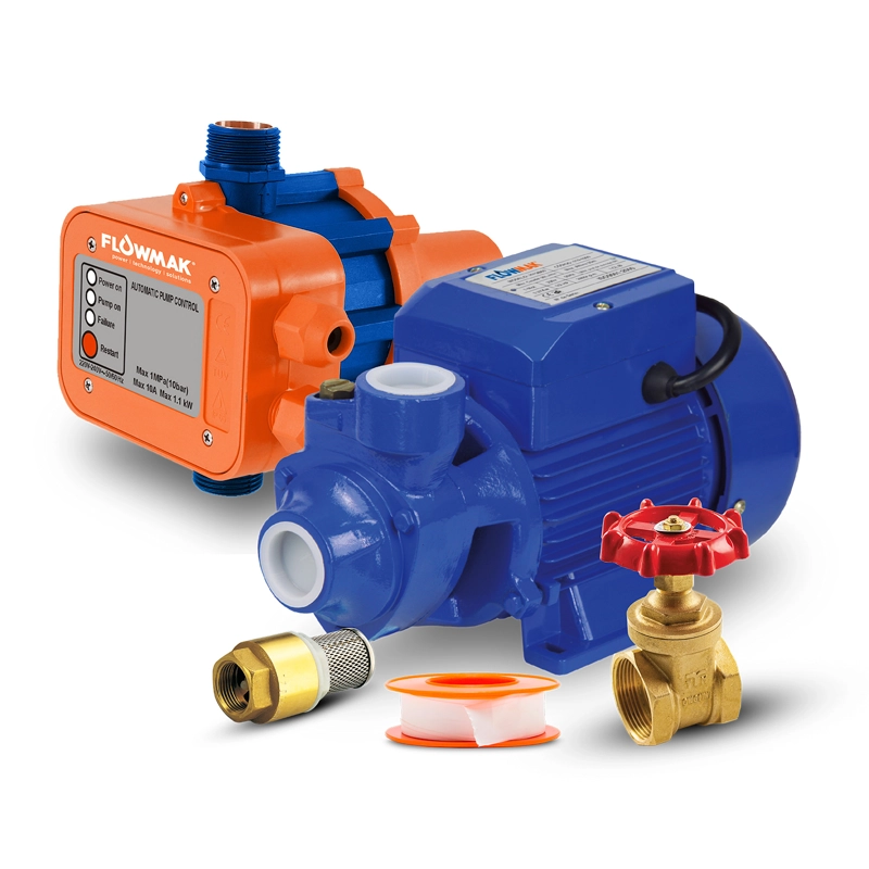KIT BOMBA PERIFERICA 0,5 HP 220V Y CONTROLADOR FLOWMAK - 1