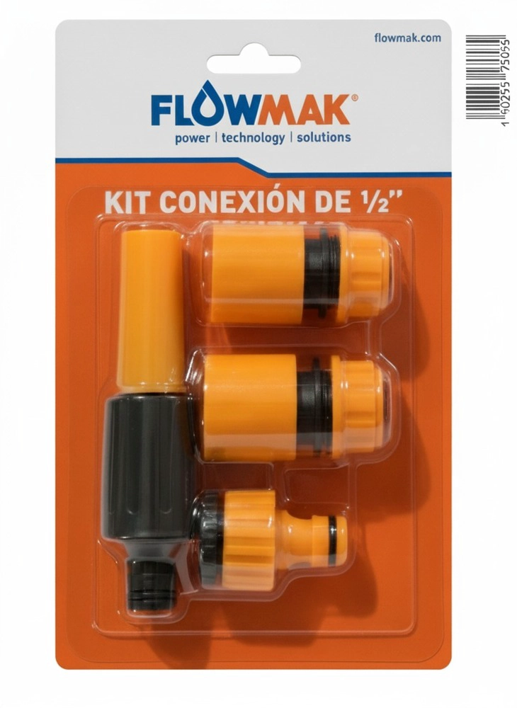 KIT MANGUERA JARDIN 1/2' 20 MTS CON ACCESORIOS FLOWMAK - 2