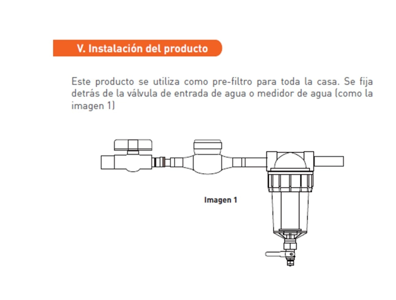 PREFILTRO CON DRENAJE Y VALVULA 1/2' FLOWMAK - 2