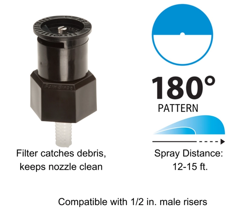 ADAPTADOR + BOQUILLA 180° A17H 4,6MTS RAIN BIRD - 2