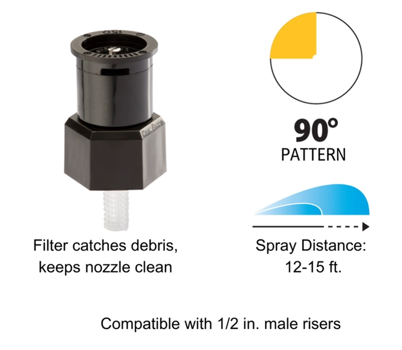 ADAPTADOR + BOQUILLA 90° A17Q 46MTS RAIN BIRD - 2