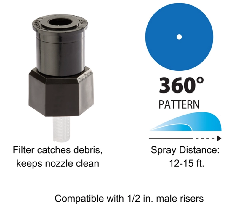ADAPTADOR + BOQUILLA 360° A17F 4,6MTS RAIN BIRD - 3