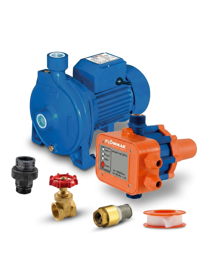 KIT BOMBA CENTRIFUGA 1HP 220V Y CONTROLADOR FLOWMAK - 1