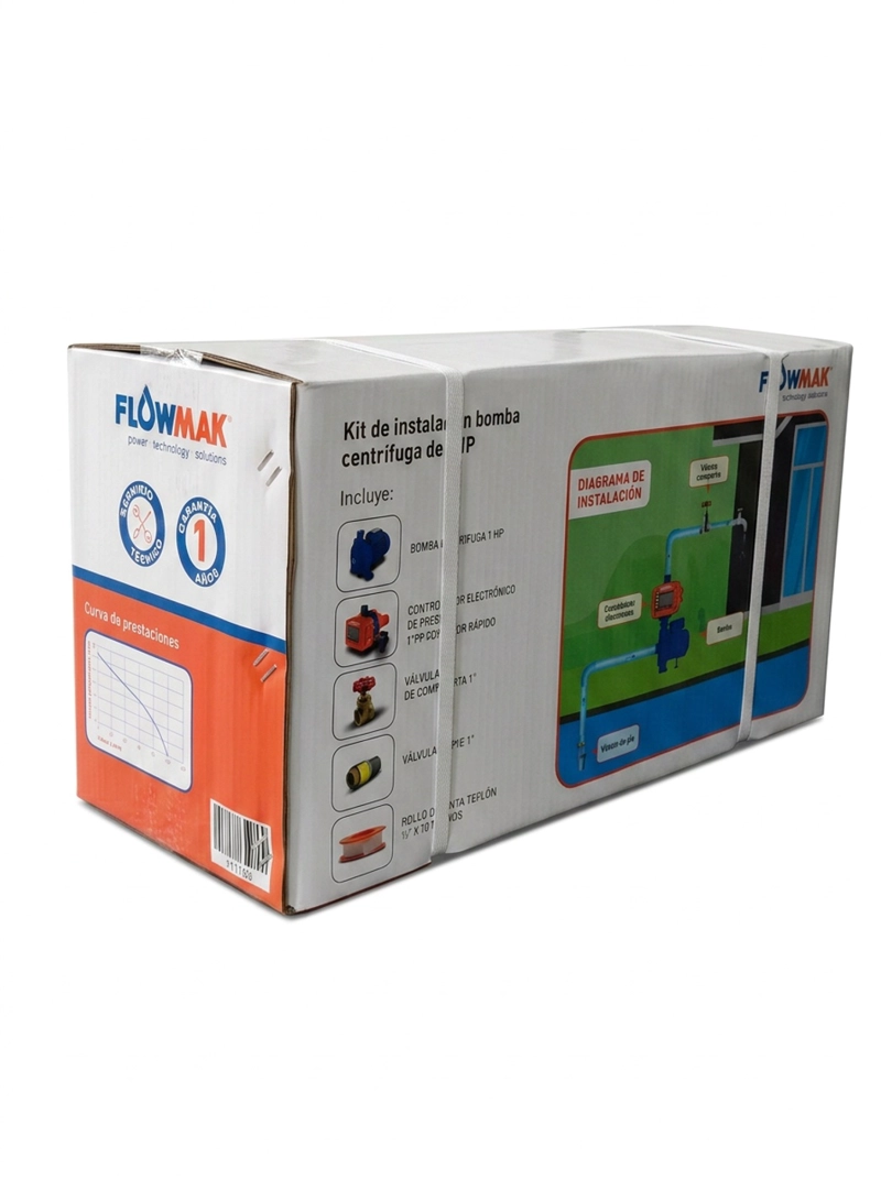 KIT BOMBA CENTRIFUGA 1HP 220V Y CONTROLADOR FLOWMAK - 3