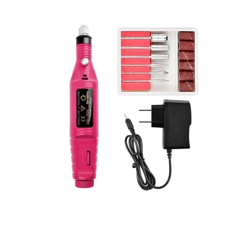 KIT TORNO MAQUINA PROFECIONAL  MANICURE PEDICURE - 1