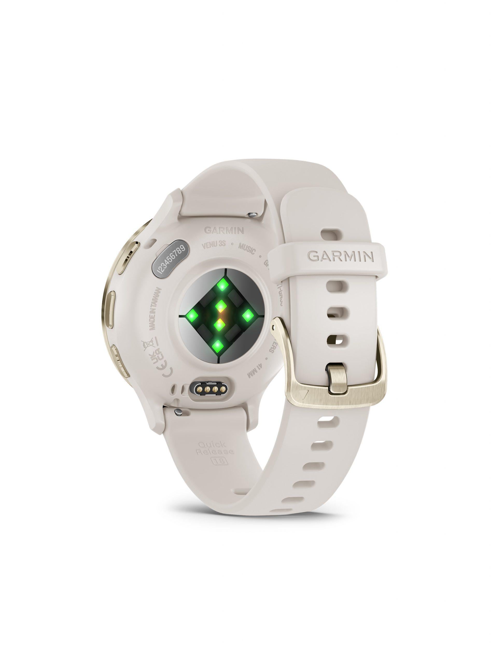 SMARTWATCH GARMIN VENU 3S CREMA IVORY + SOFT GOLD - 2