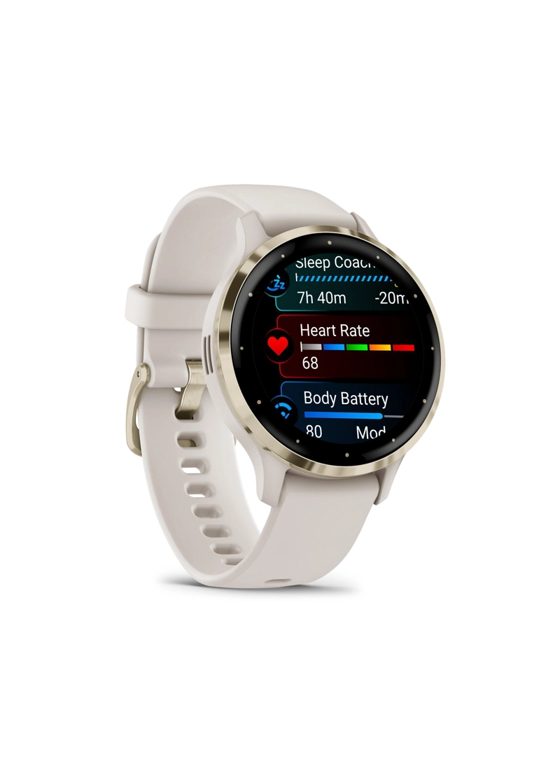 SMARTWATCH GARMIN VENU 3S CREMA IVORY + SOFT GOLD - 3
