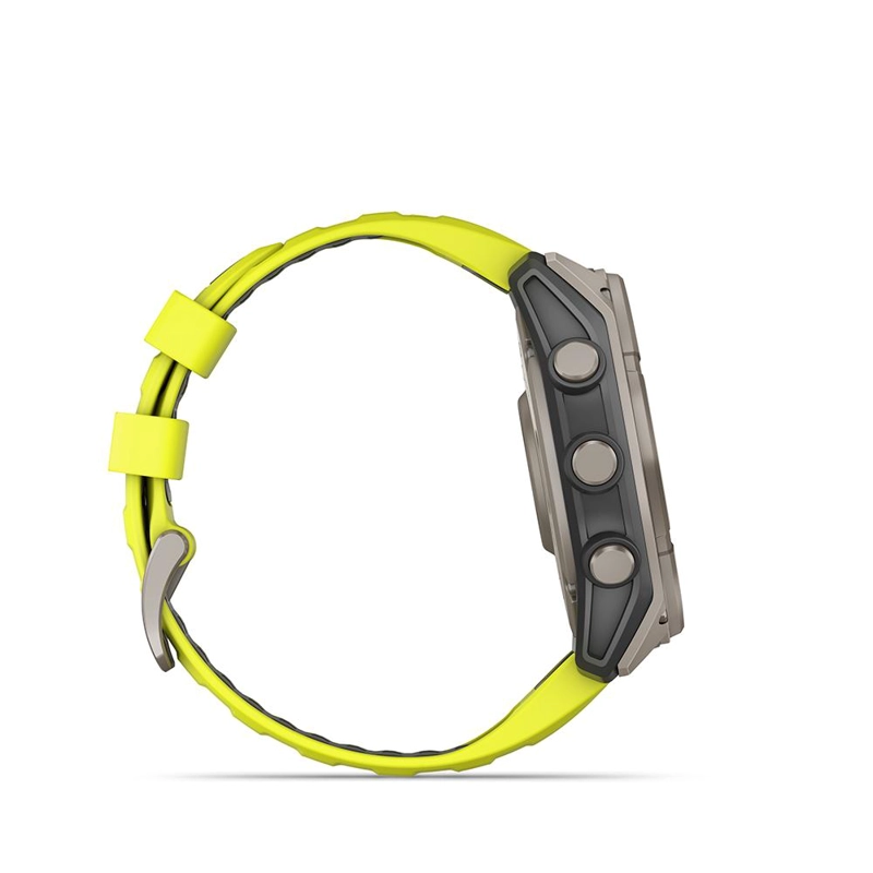 FENIX 8 – 51MM, SOLAR SAPPHIRE, TITANIUM WITH YELLOW/GRAPHITE - 4