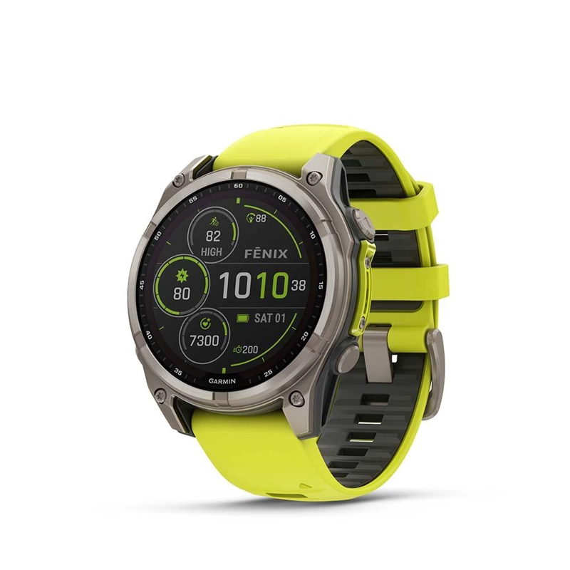 FENIX 8 – 47MM SOLAR, SAPPHIRE TITANIUM WITH YELLOW/GRAPHITE