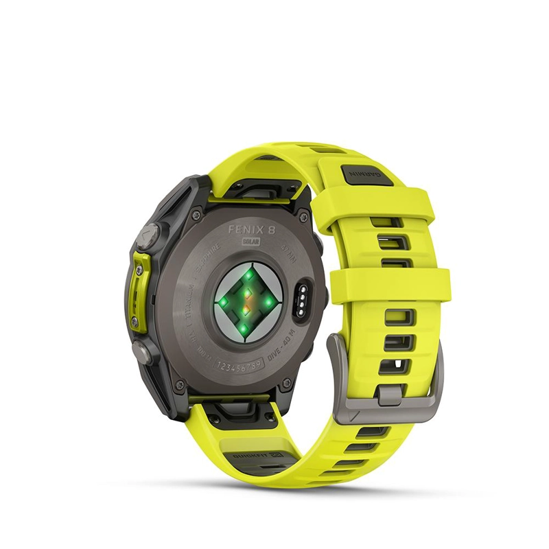 FENIX 8 – 47MM SOLAR, SAPPHIRE TITANIUM WITH YELLOW/GRAPHITE - 2