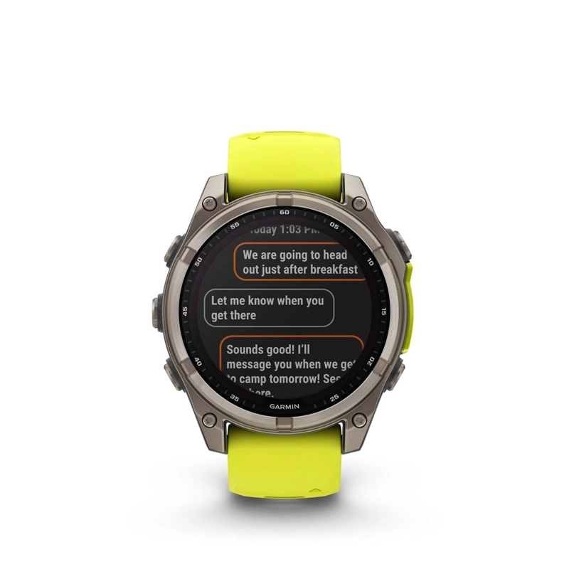 FENIX 8 – 47MM SOLAR, SAPPHIRE TITANIUM WITH YELLOW/GRAPHITE - 5