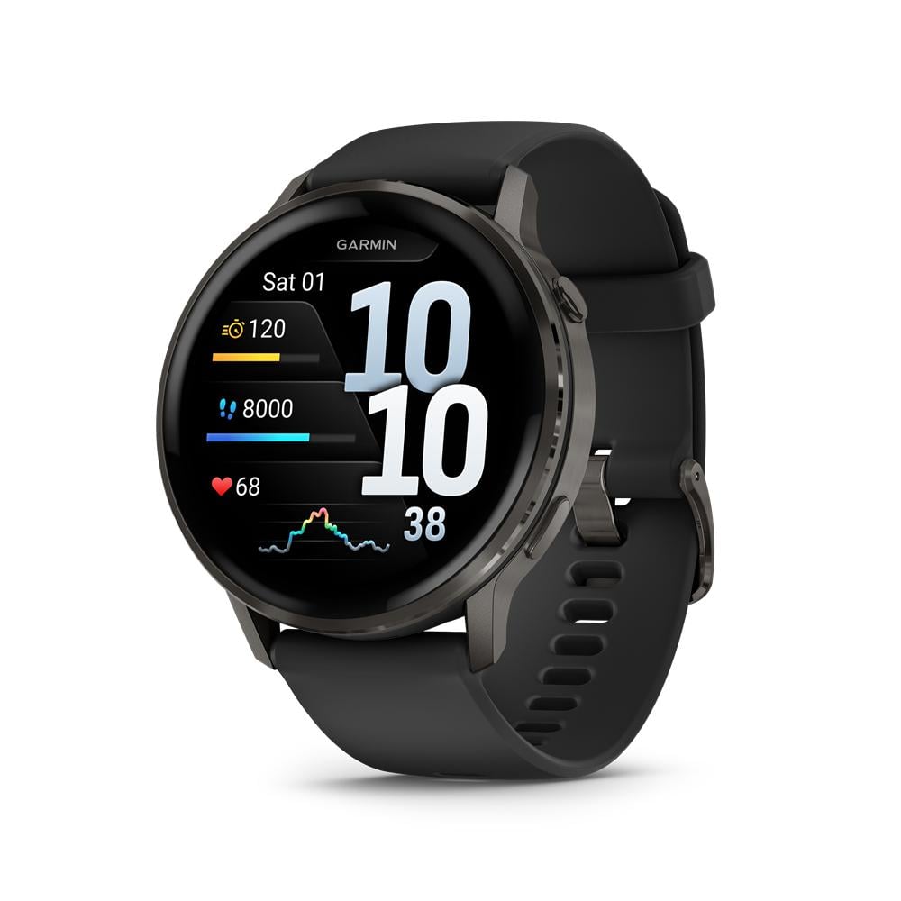VENU 4 (45MM), GPS, WI-FI, BLACK W/ SLATE + BLACK, GARMIN