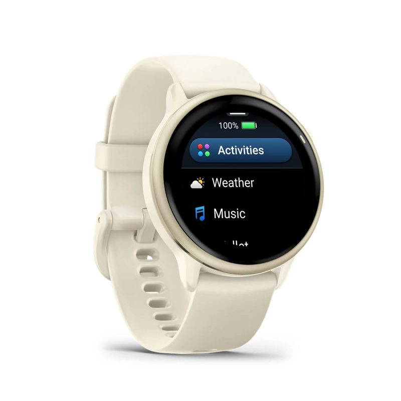 SMARTWATCH VIVOACTIVE 6 BONE/LUNAR GOLD GARMIN - 3