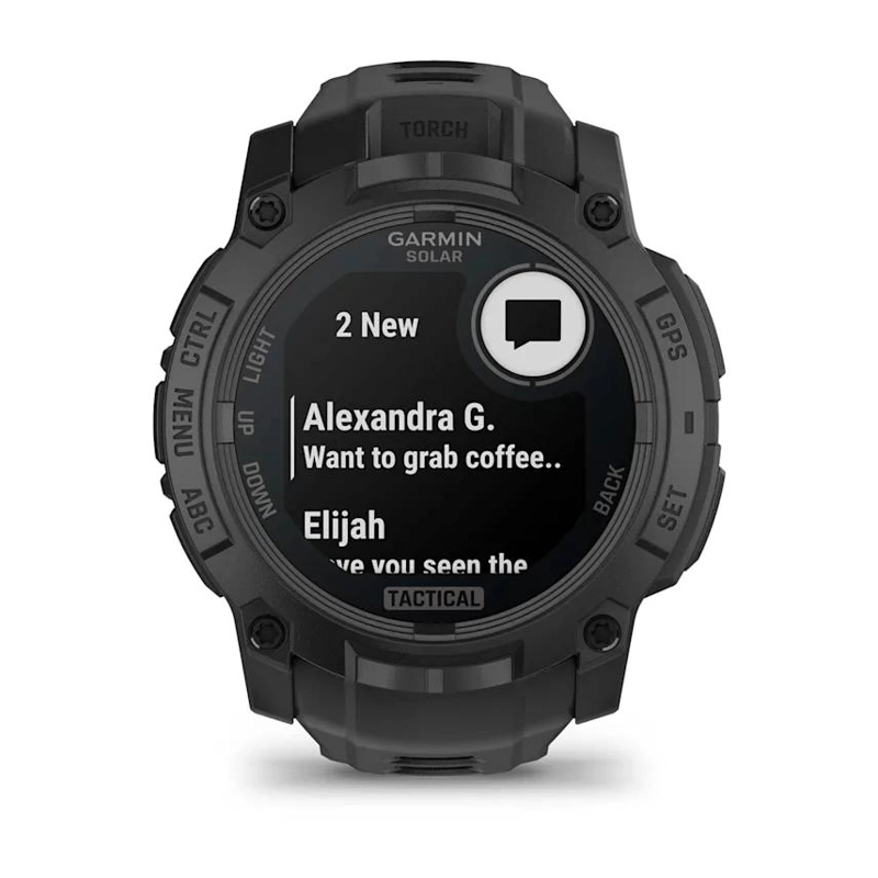 Smartwatch  Instinct 3 Tactical Solar 50mm Negro Garmin - 3