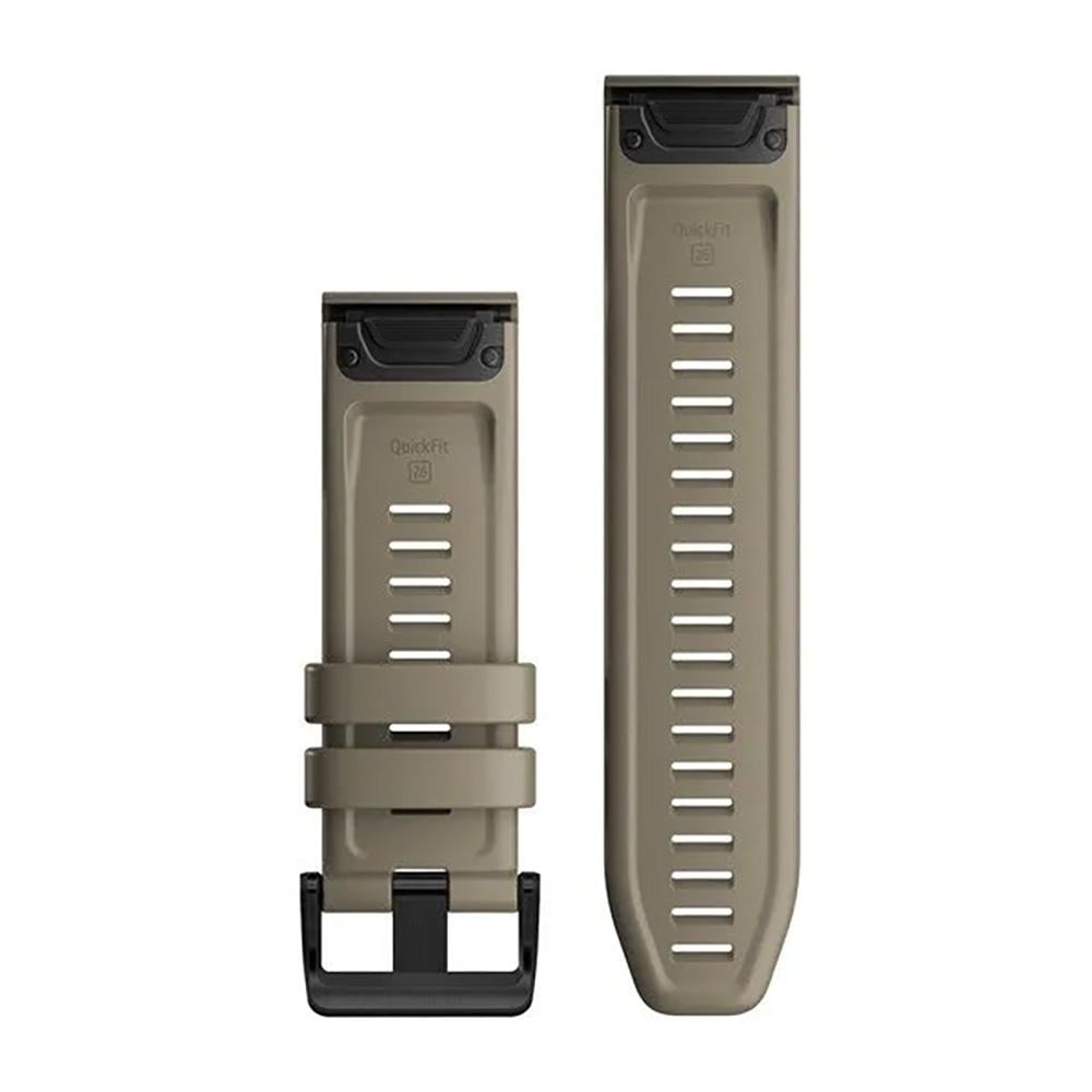 QUICKFIT 26 WATCH BAND - DARK SANDSTONE SILICONE - 2