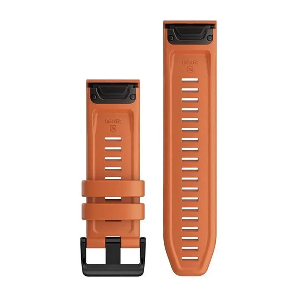 QUICKFIT 26 WATCH BAND - EMBER ORANGE SILICONE - 2
