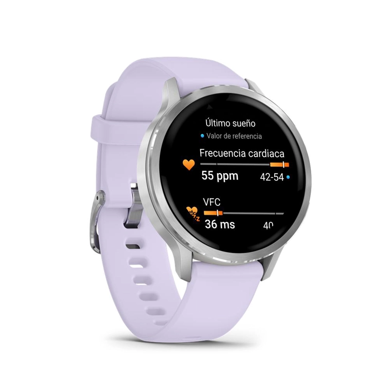 SMARTWATCH VENU 4 (41MM) GRAY SILVER PERIWINKLE GARMIN - 3
