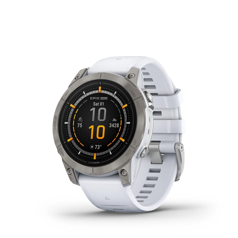 SMARTWATCH EPIX PRO GEN 2 47MM SAPPHIRE WHITE GARMIN - 1