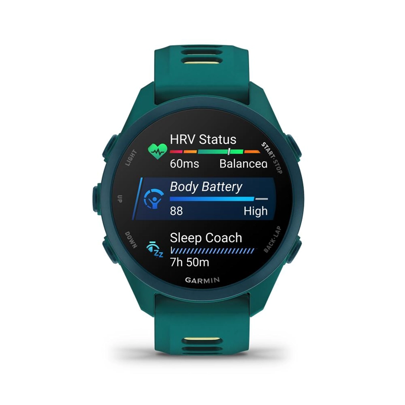 SMARTWATCH FORERUNNER 170 MUSIC TEAL GREEN/CITRON GARMIN - 5
