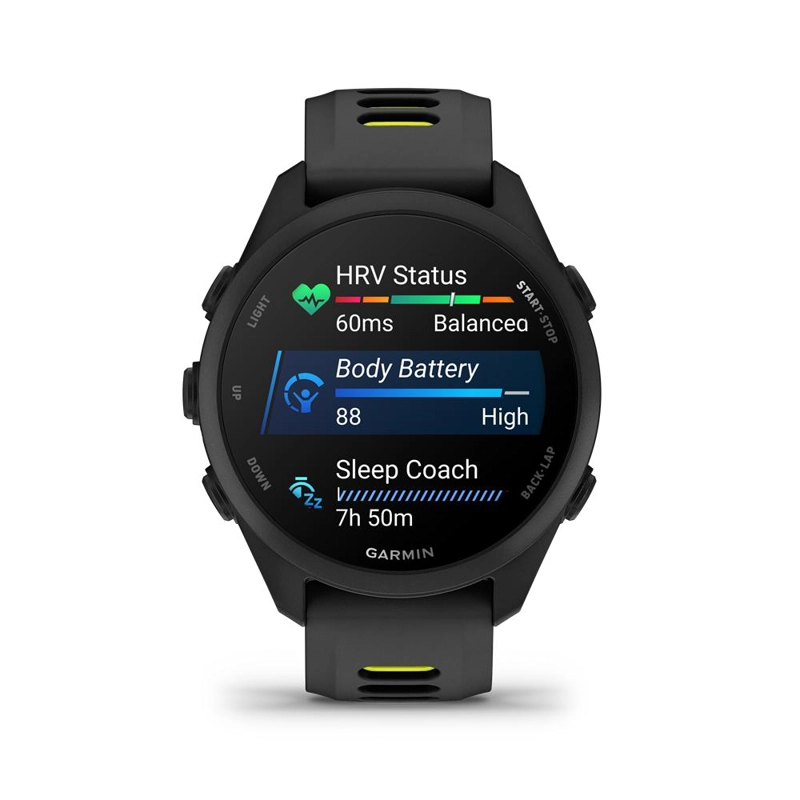 SMARTWATCH FORERUNNER 170 MUSIC BLACK/AMP YELLOW GARMIN - 2