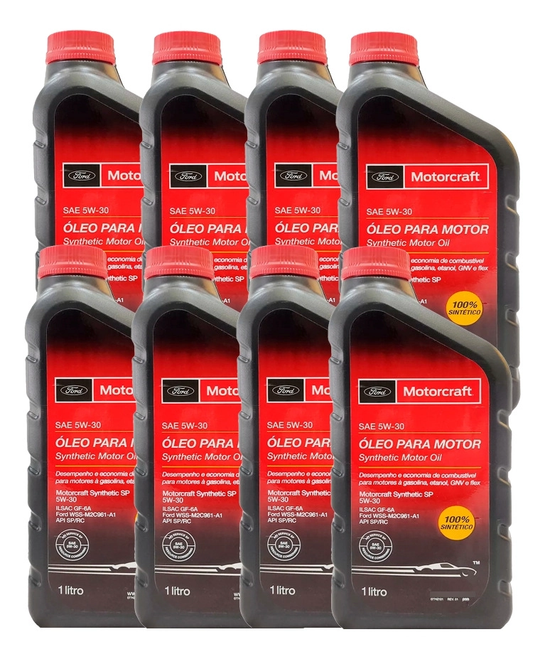 ACEITE FORD MOTORCRAFT 5W30 FULL SINTETICO (8 UNIDADES) - 1