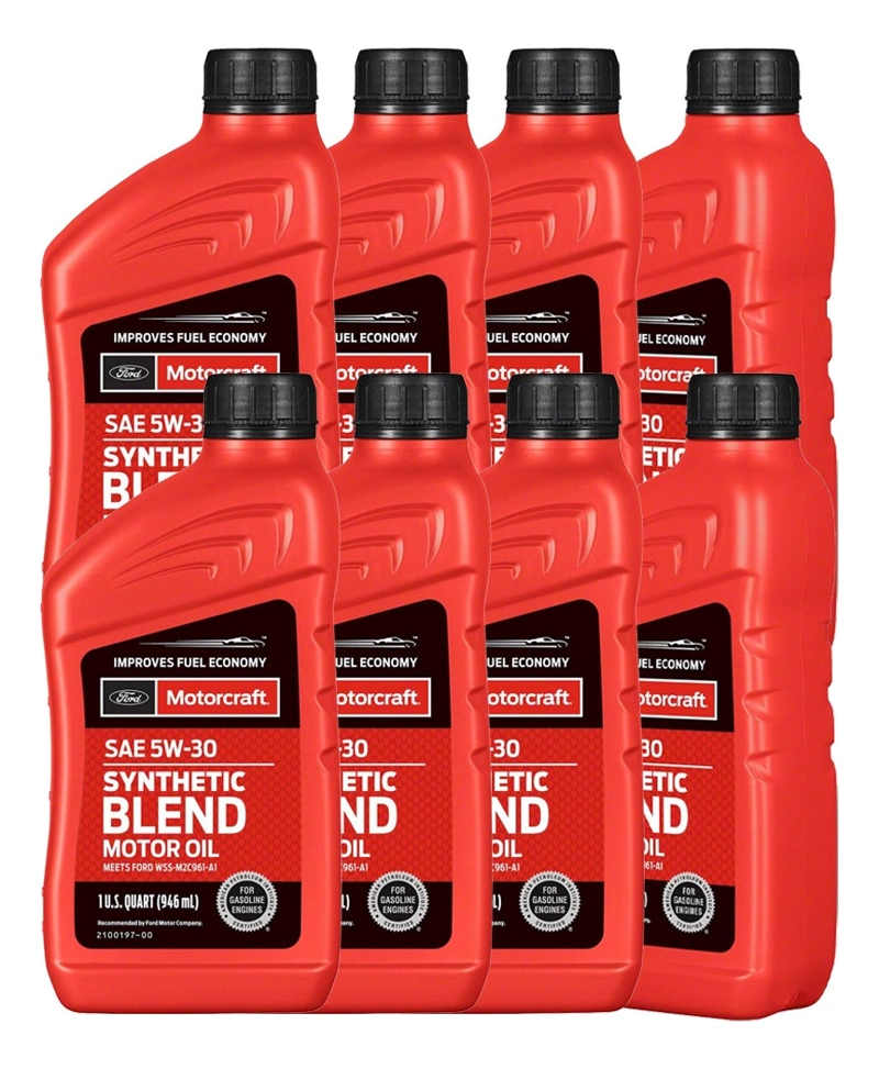 ACEITE GENUINO FORD MOTORCRAFT SAE 5W30 (8 UNIDADES) 7.6 LT - 1