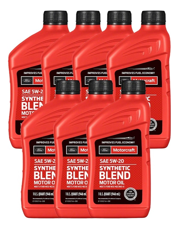 ACEITE GENUINO FORD MOTORCRAFT SAE 5W20 (7 UNIDADES) 6.6 LT - 1