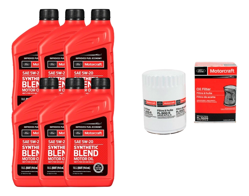 KIT MANTENCION FORD F150 MOTORCRAFT FILTRO ACEITE + ACEITE - 1