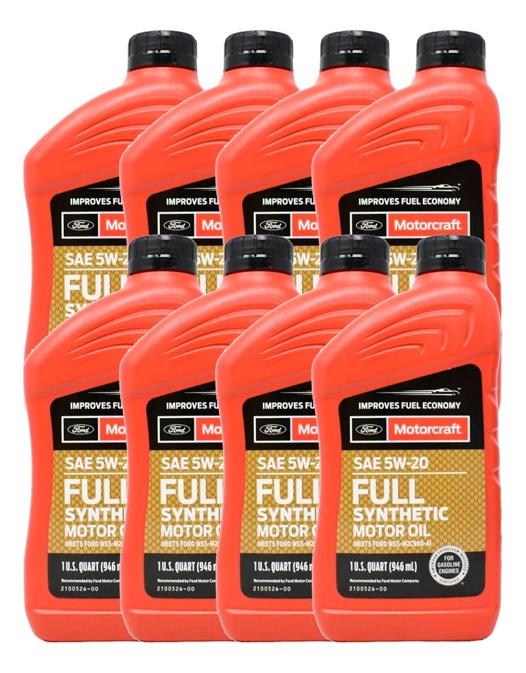 ACEITE FORD MOTORCRAFT 5W20 FULL SINTETICO (8 UNIDADES) - 1