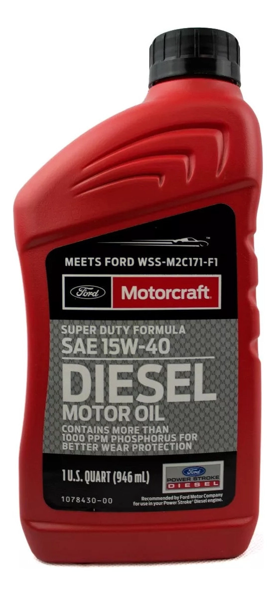 ACEITE DE MOTOR DIESEL 15W40 FORD MOTORCRAFT 946 ML - 1