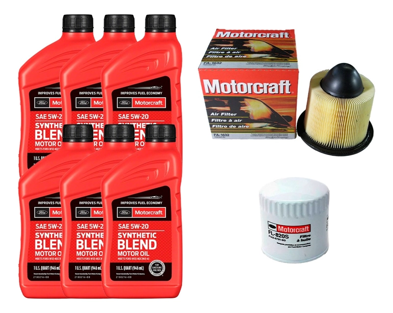 KIT MANT FORD F150 4.6 MOTORCRAFT FILTRO ACEITE+AIRE+ACEITE - 1