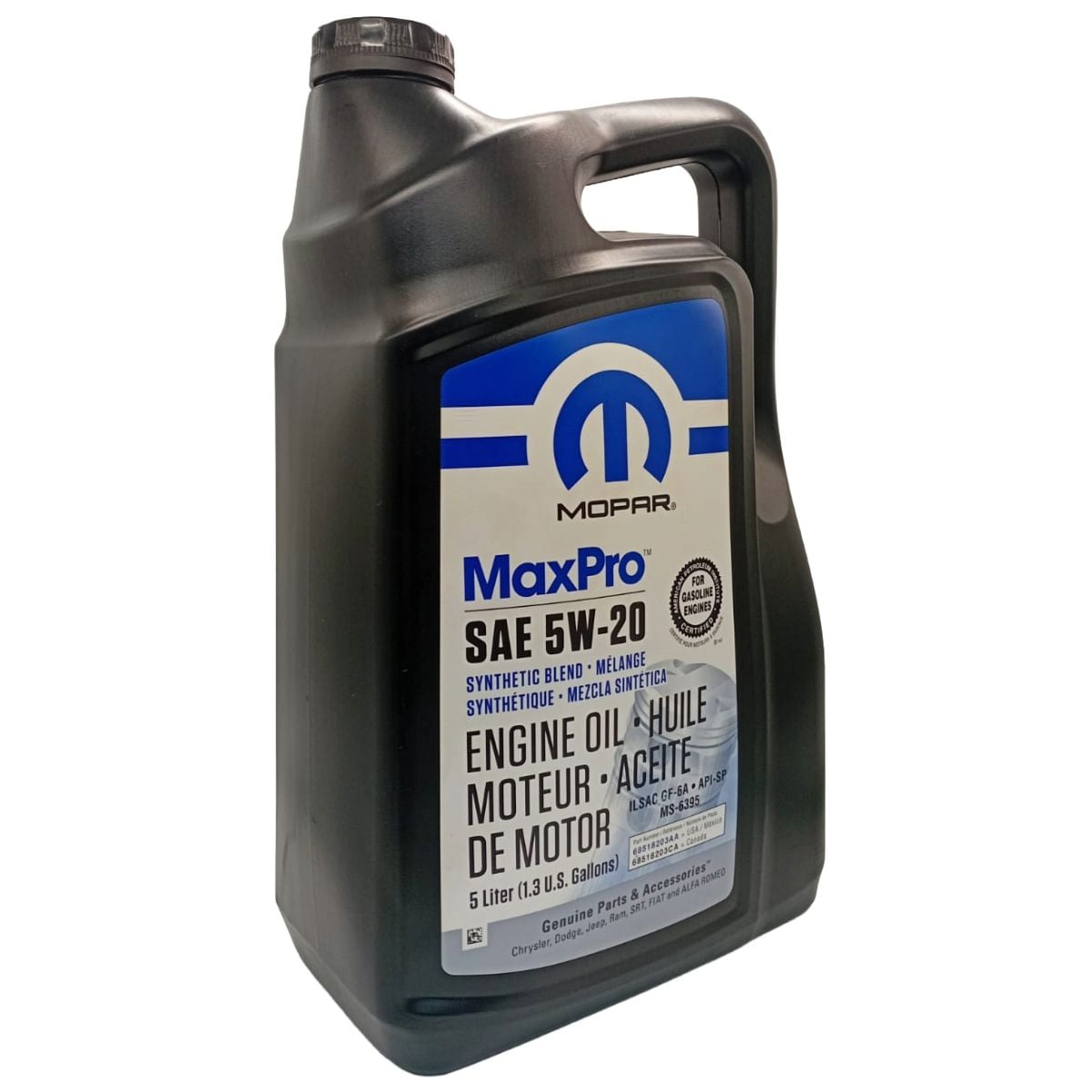 ACEITE PARA MOTOR MOPAR SINTE TICO 5W-20 X 5L - 3